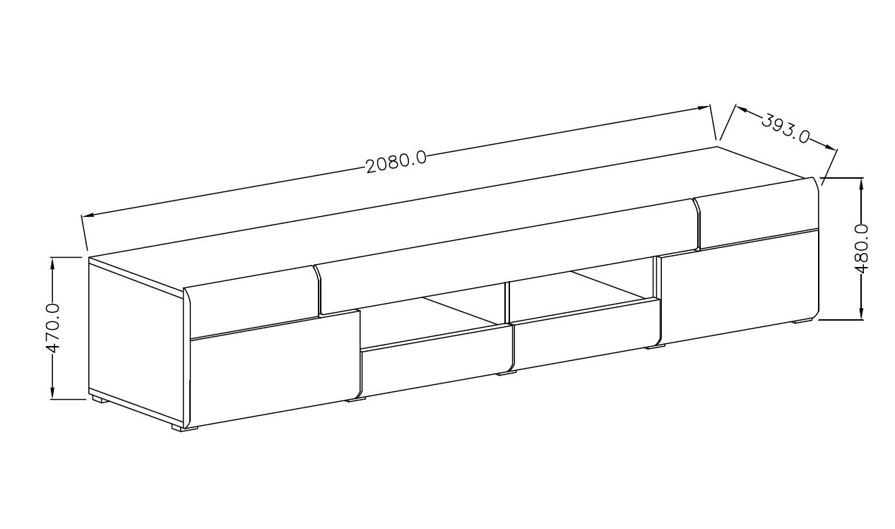 Έπιπλο τηλεόρασης Toldo Plus