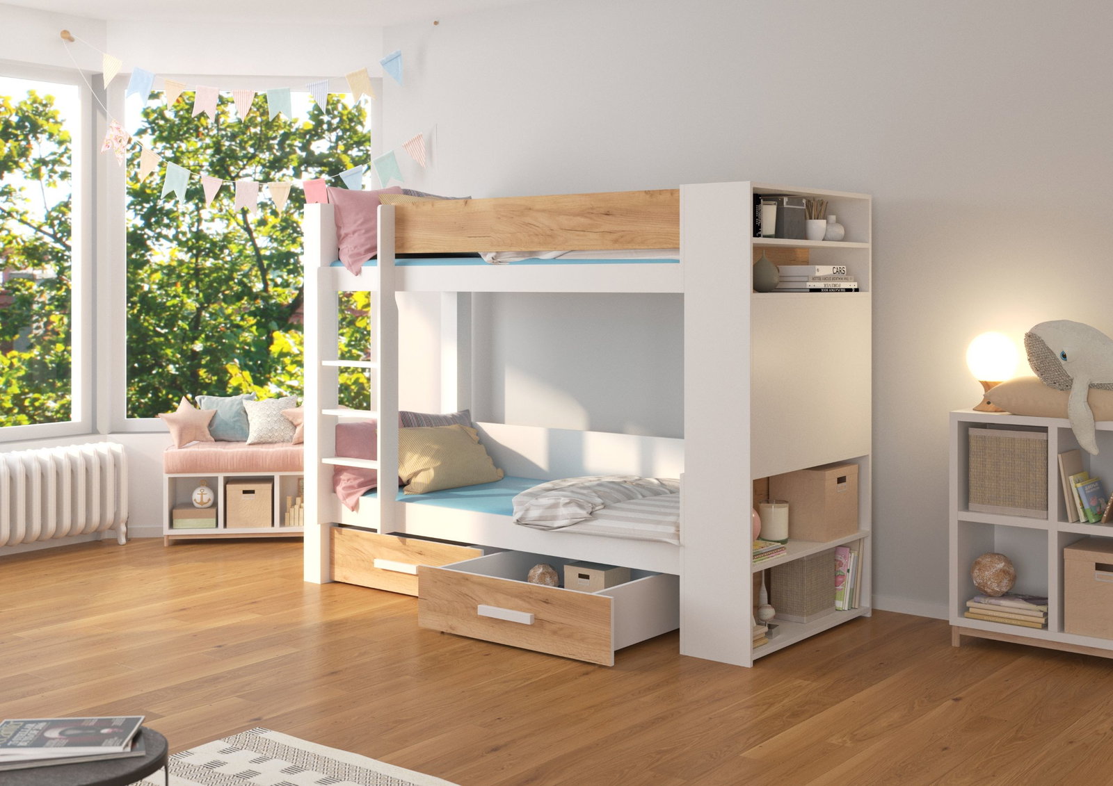 Κουκέτα Sveg-180 x 80-Leuko - Drus