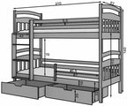 Κουκέτα Payet-200 x 90-Leuko