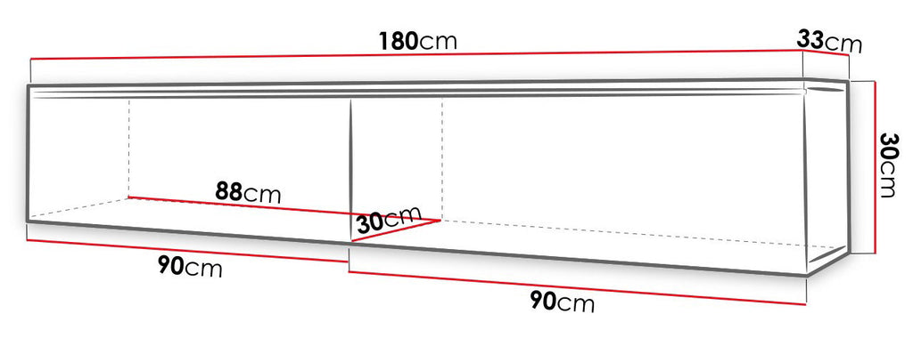 Έπιπλο τηλεόρασης Lowboard D 180
