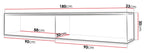 Έπιπλο τηλεόρασης Lowboard D 180