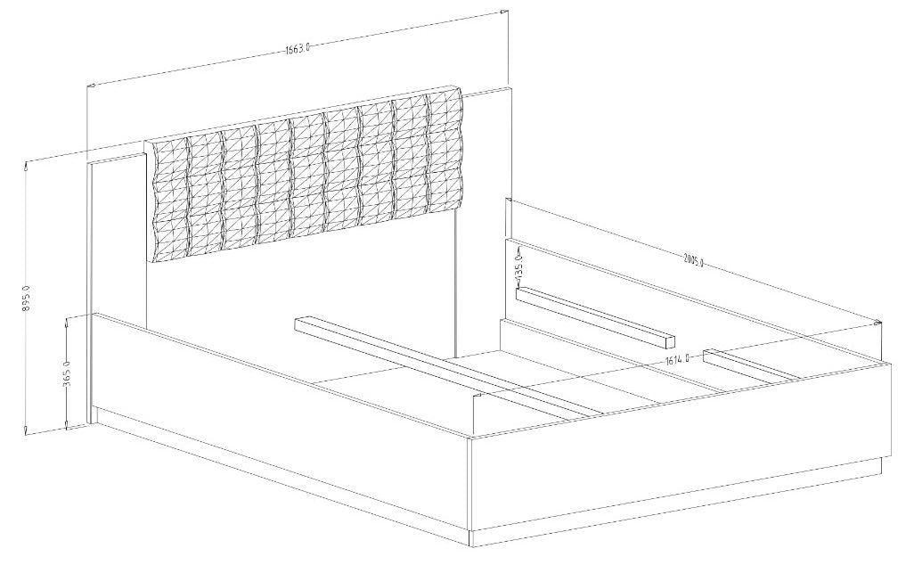 Κρεβάτι Sigon-Kafe Skouro-160 x 200