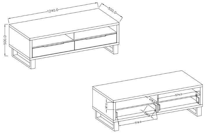 Έπιπλο τηλεόρασης Halley mini