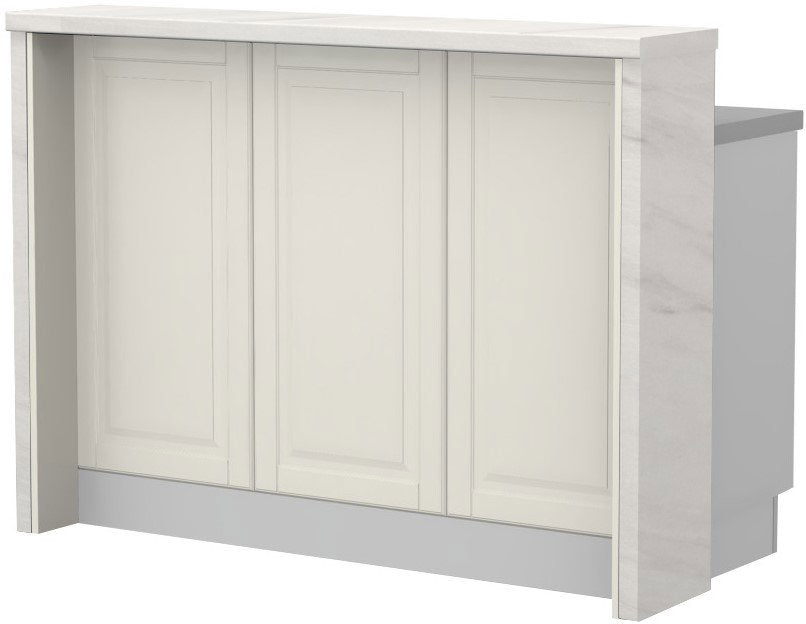 Πάγκος νησίδας Toscana-Μήκος: 135 εκ.-White Marble