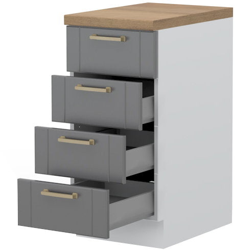 Επιδαπέδιο ντουλάπι Tahoma R-40-4MBOX-Γραφίτης