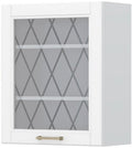 Ντουλάπι κρεμαστό Tahoma V7-60-1KS με βιτρίνα-Λευκό ματ