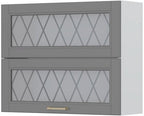 Ντουλάπι κρεμαστό Tahoma V7-90-2KSP με βιτρίνα