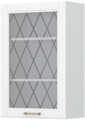 Ντουλάπι κρεμαστό Tahoma V9-60-1KS με βιτρίνα-Λευκό ματ