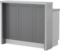 Πάγκος νησίδας Tahoma-Μήκος: 120 εκ.-Γραφίτης-Chromix Silver
