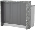 Πάγκος νησίδας Tahoma-Μήκος: 120 εκ.-Γραφίτης-Siena Marble