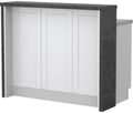 Πάγκος νησίδας Tahoma-Μήκος: 120 εκ.-Λευκό ματ-Black Stone