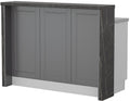 Πάγκος νησίδας Tahoma-Μήκος: 135 εκ.-Γραφίτης-Black Stone