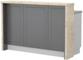 Πάγκος νησίδας Tahoma-Μήκος: 150 εκ.-Γραφίτης-Latino Marble