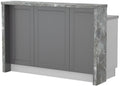 Πάγκος νησίδας Tahoma-Μήκος: 150 εκ.-Γραφίτης-Siena Marble