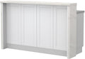 Πάγκος νησίδας Tahoma-Μήκος: 160 εκ.-Λευκό ματ-White Marble