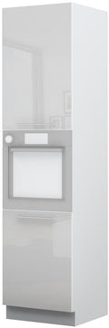 Επιδαπέδιο ντουλάπι φούρνου ψηλό Raval K23-60-2KR-Λευκό - Λευκό γυαλιστερό