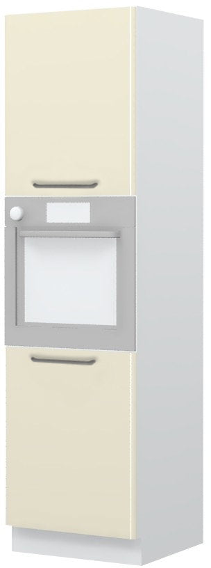 Επιδαπέδιο ντουλάπι φούρνου ψηλό Modena K21-60-2KR-Λευκό - Μπεζ