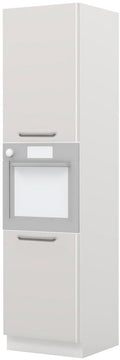 Επιδαπέδιο ντουλάπι φούρνου ψηλό Modena K23-60-2KR-Λευκό - Γκρι ανοιχτό