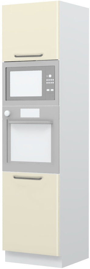 Επιδαπέδιο ντουλάπι φούρνου ψηλό Modena K23-60-RM-Λευκό - Μπεζ