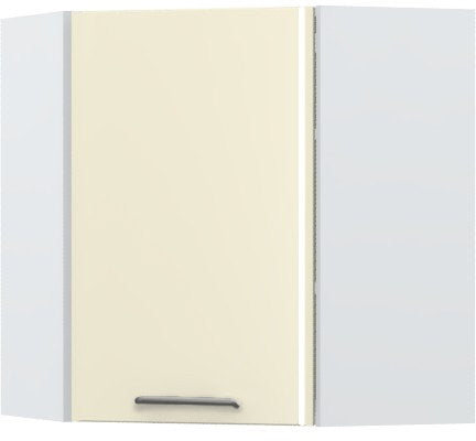 Ντουλάπι κρεμαστό γωνιακό Modena V7-UG-1K-Λευκό - Μπεζ
