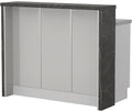 Πάγκος νησίδας Modena-Μήκος: 120 εκ.-Γκρι ανοιχτό-Black Stone