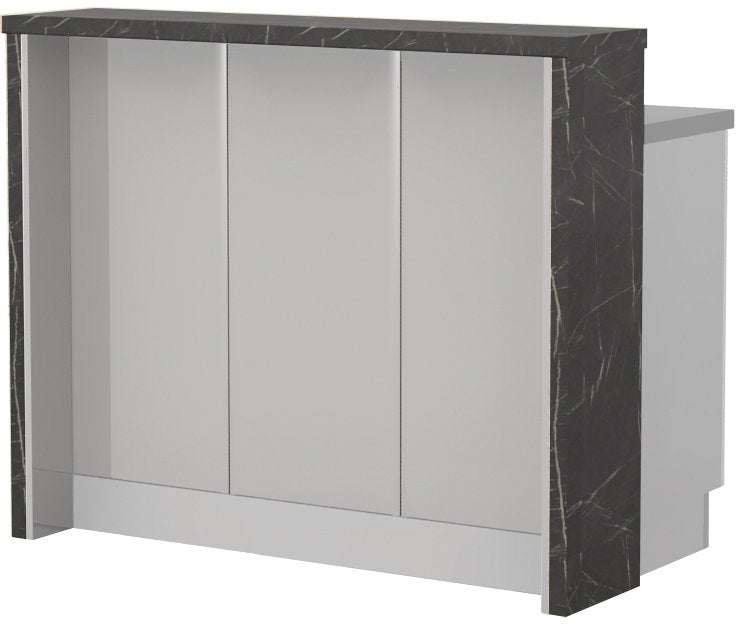 Πάγκος νησίδας Modena-Μήκος: 120 εκ.-Γκρι ανοιχτό-Black Stone