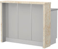 Πάγκος νησίδας Modena-Μήκος: 120 εκ.-Γκρι ανοιχτό-Latino Marble