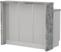 Πάγκος νησίδας Modena-Μήκος: 120 εκ.-Γκρι ανοιχτό-Siena Marble