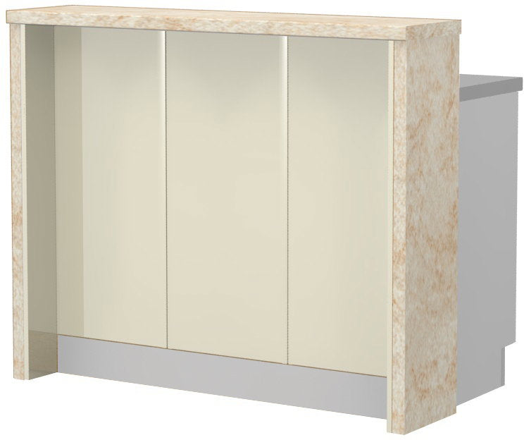 Πάγκος νησίδας Modena-Μήκος: 120 εκ.-Μπεζ-Latino Marble