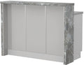 Πάγκος νησίδας Modena-Μήκος: 135 εκ.-Γκρι ανοιχτό-Siena Marble