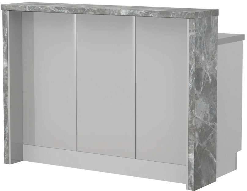 Πάγκος νησίδας Modena-Μήκος: 135 εκ.-Γκρι ανοιχτό-Siena Marble