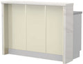 Πάγκος νησίδας Modena-Μήκος: 135 εκ.-Μπεζ-White Marble