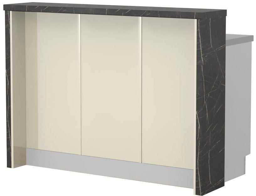 Πάγκος νησίδας Modena-Μήκος: 150 εκ.-Μπεζ-Black Stone