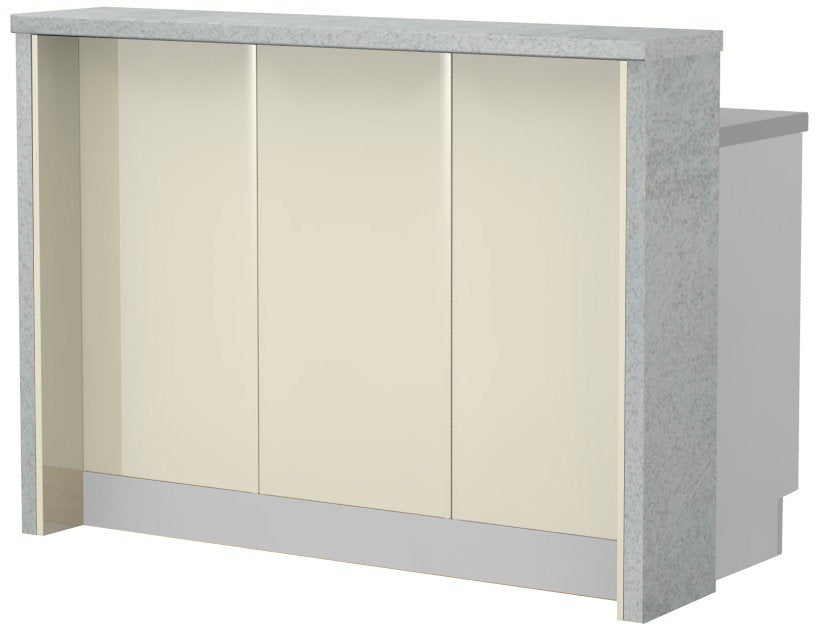 Πάγκος νησίδας Modena-Μήκος: 150 εκ.-Μπεζ-Chromix Silver