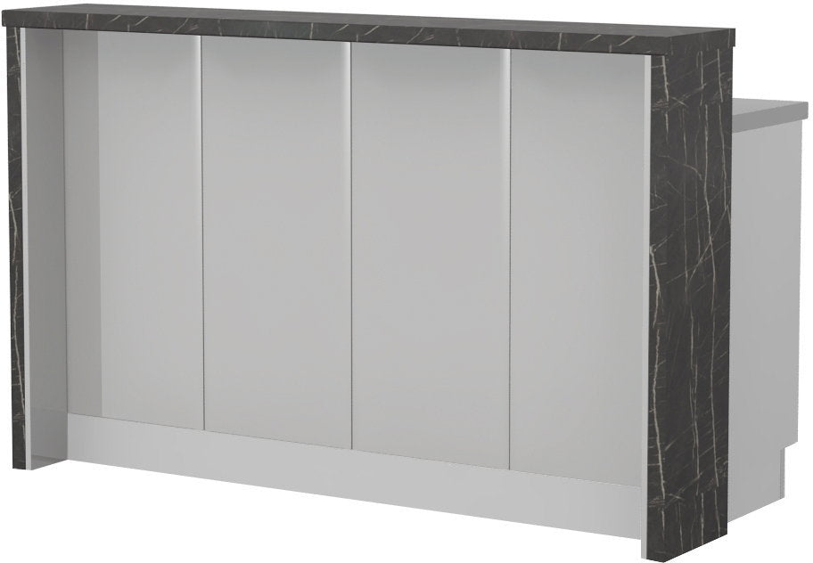 Πάγκος νησίδας Modena-Μήκος: 160 εκ.-Γκρι ανοιχτό-Black Stone