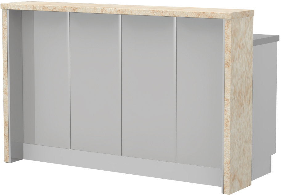 Πάγκος νησίδας Modena-Μήκος: 160 εκ.-Γκρι ανοιχτό-Latino Marble