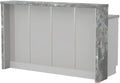 Πάγκος νησίδας Modena-Μήκος: 160 εκ.-Γκρι ανοιχτό-Siena Marble