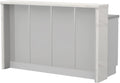 Πάγκος νησίδας Modena-Μήκος: 160 εκ.-Γκρι ανοιχτό-White Marble