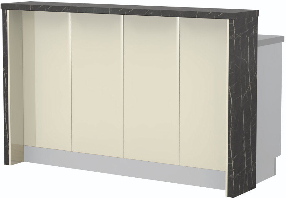 Πάγκος νησίδας Modena-Μήκος: 160 εκ.-Μπεζ-Black Stone
