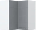 Ντουλάπι κρεμαστό γωνιακό Hudson V7-UG-2K-Λευκό - Γκρι