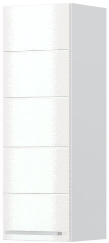Ντουλάπι κρεμαστό Hudson V7-80-1K-Λευκό - Λευκό γυαλιστερό