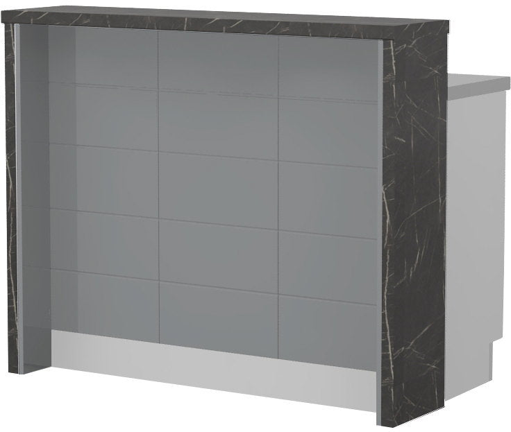 Πάγκος νησίδας Hudson-Μήκος: 120 εκ.-Γκρι-Black Stone