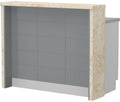 Πάγκος νησίδας Hudson-Μήκος: 120 εκ.-Γκρι-Latino Marble