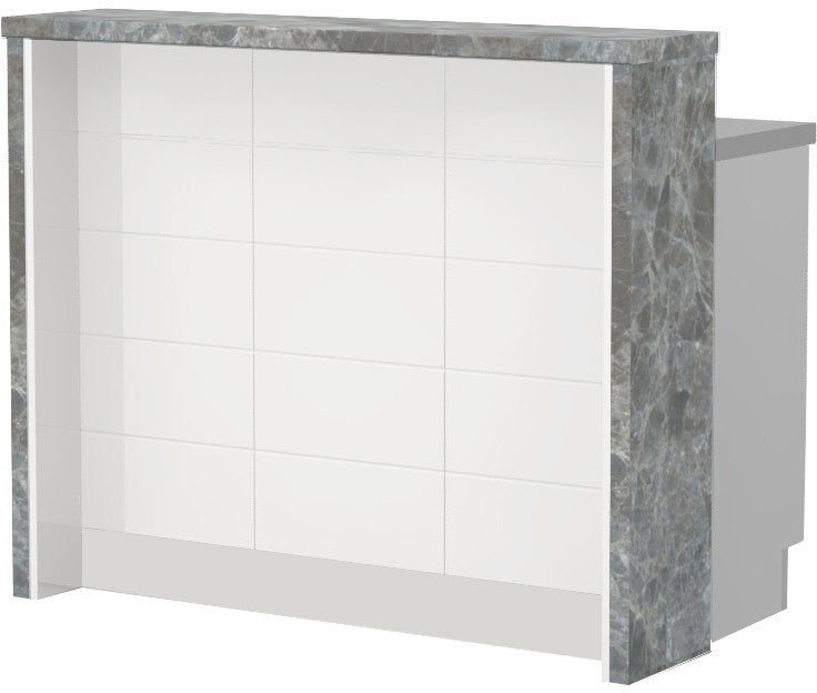 Πάγκος νησίδας Hudson-Μήκος: 120 εκ.-Λευκό-Siena Marble