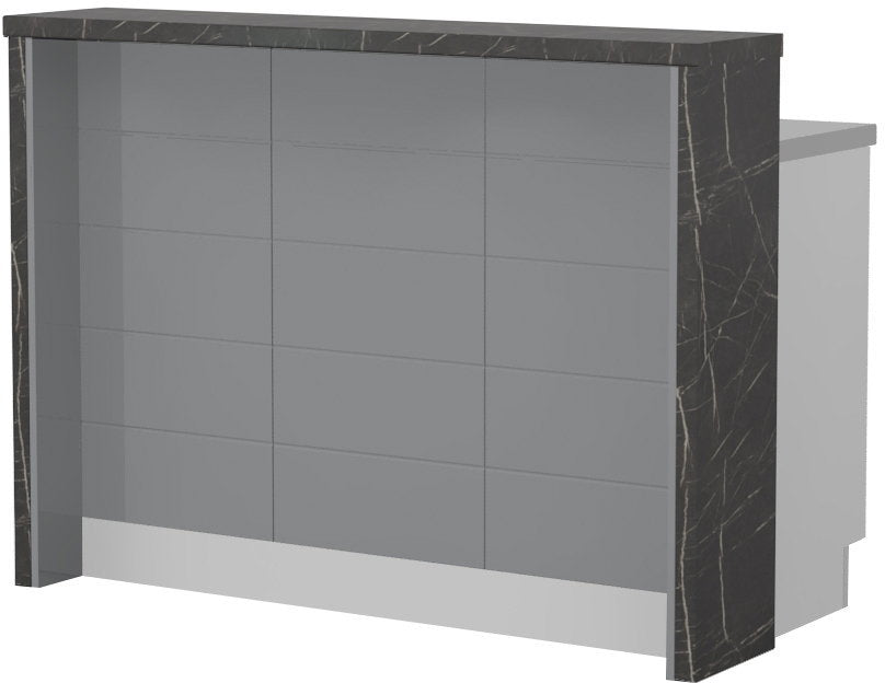Πάγκος νησίδας Hudson-Μήκος: 135 εκ.-Γκρι-Black Stone