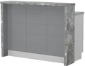 Πάγκος νησίδας Hudson-Μήκος: 135 εκ.-Γκρι-Siena Marble
