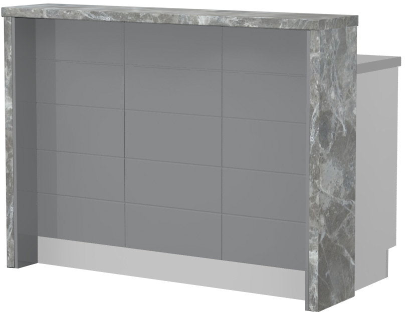 Πάγκος νησίδας Hudson-Μήκος: 135 εκ.-Γκρι-Siena Marble