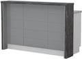 Πάγκος νησίδας Hudson-Μήκος: 150 εκ.-Γκρι-Black Stone