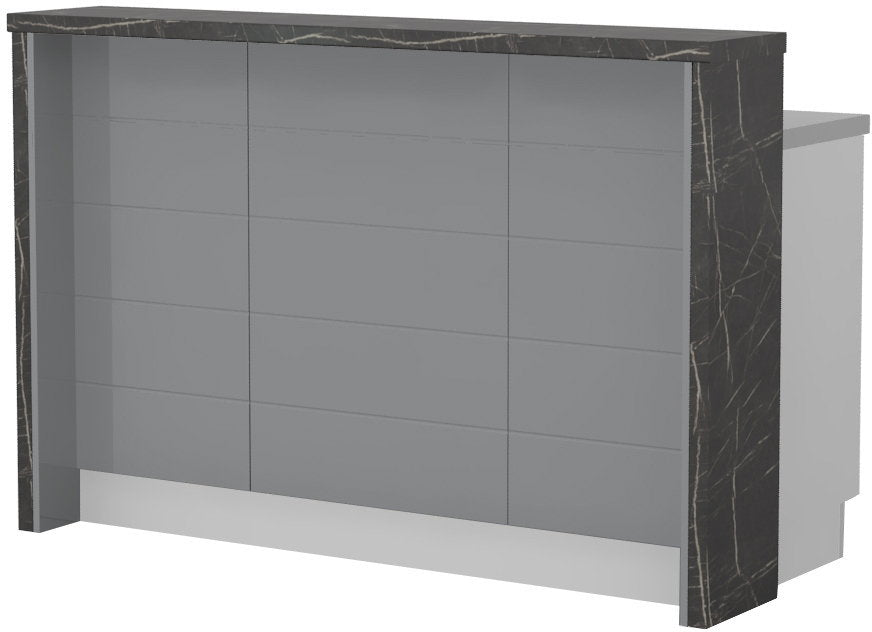 Πάγκος νησίδας Hudson-Μήκος: 150 εκ.-Γκρι-Black Stone