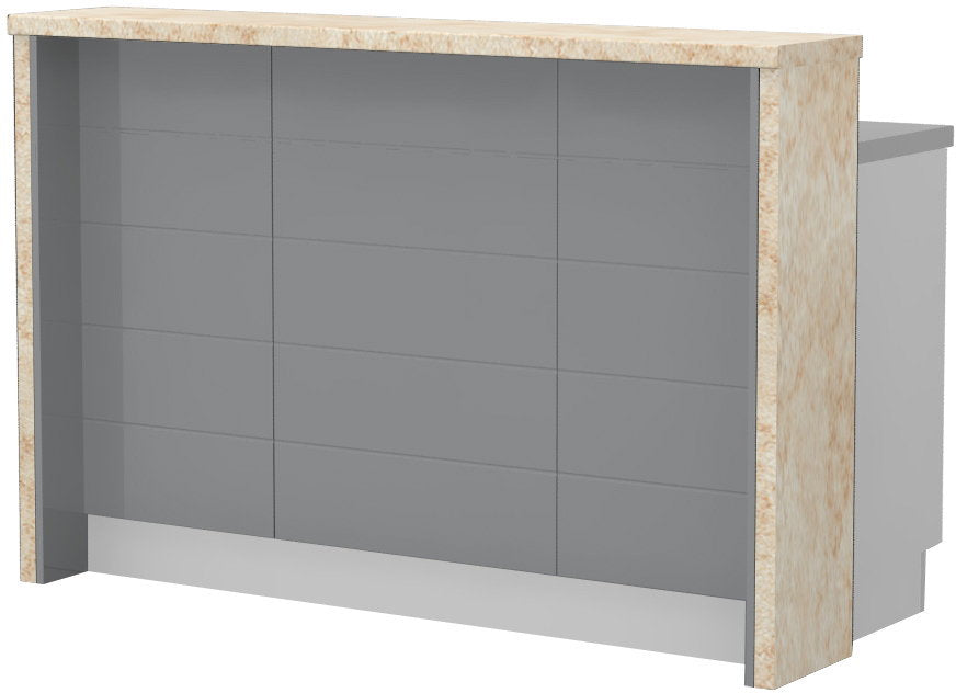 Πάγκος νησίδας Hudson-Μήκος: 150 εκ.-Γκρι-Latino Marble